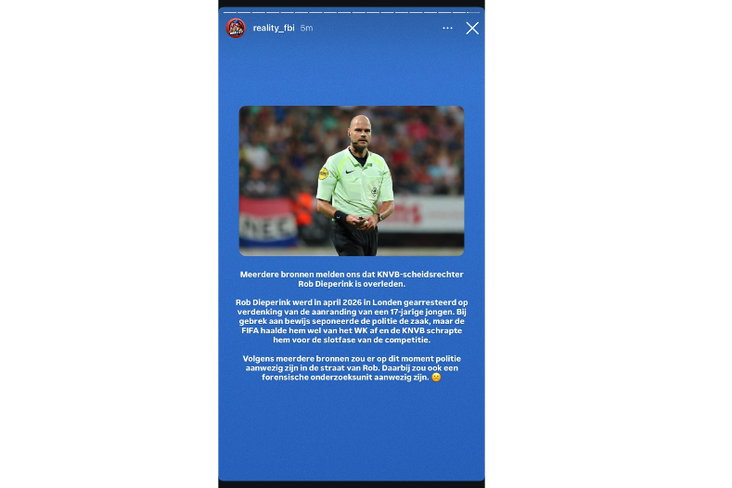 Verschrikkelijk nieuws rondom Rob Dieperink