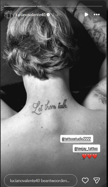Tatoeage Luciano Valente