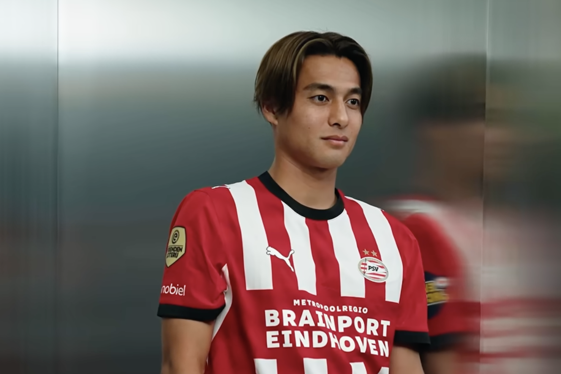 Kodai Sano in het shirt van PSV