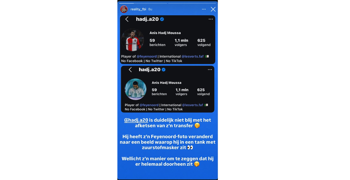 Reality FBI op Instagram