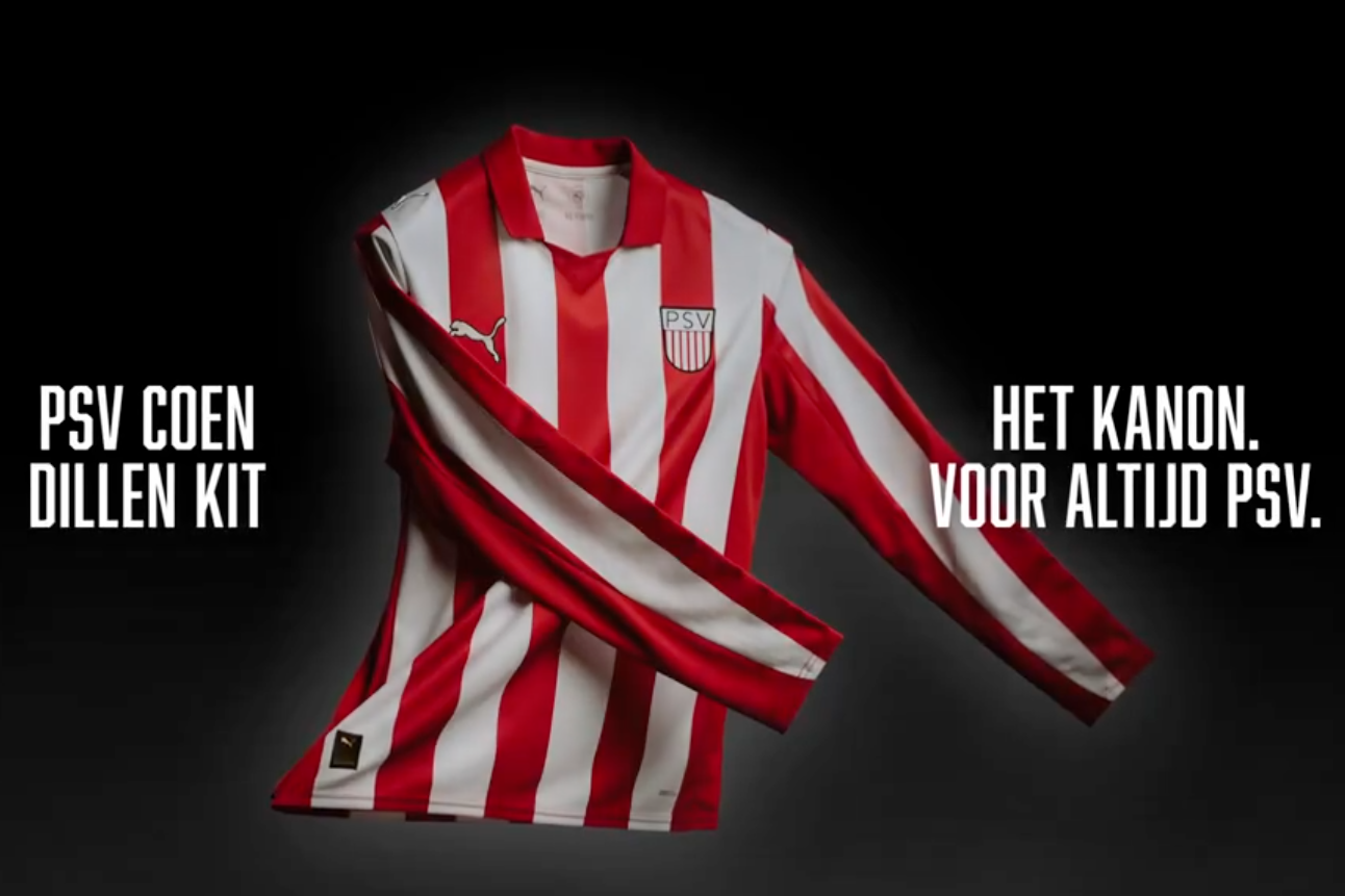 Het bijzondere PSV-shirt, een eerbetoon aan Coen Dillen