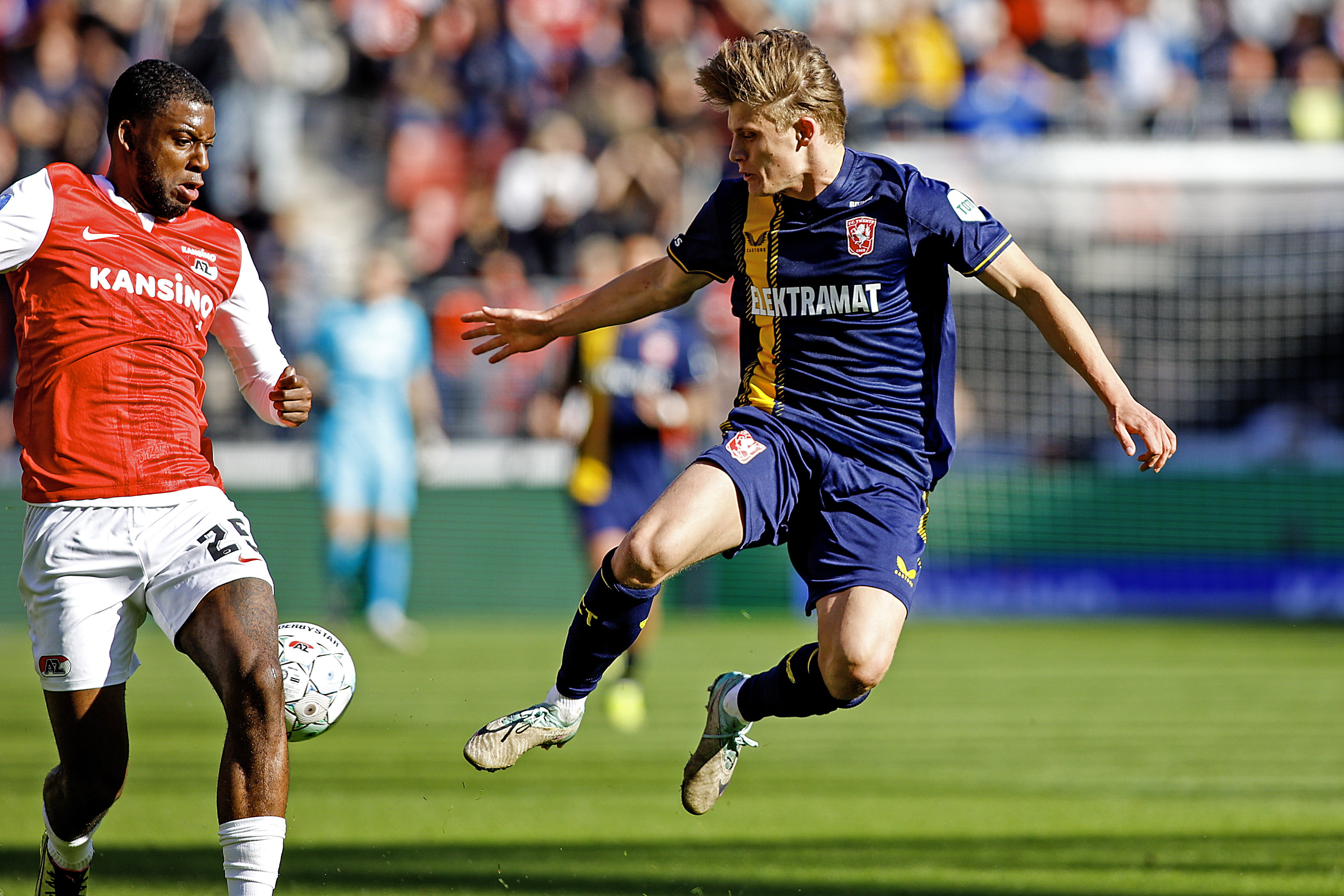Sem Steijn in actie tegen AZ
