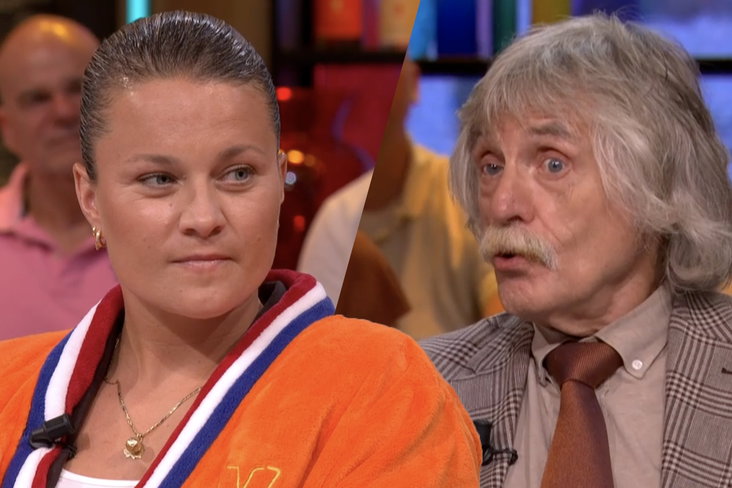 Sherida Spitse en Johan Derksen