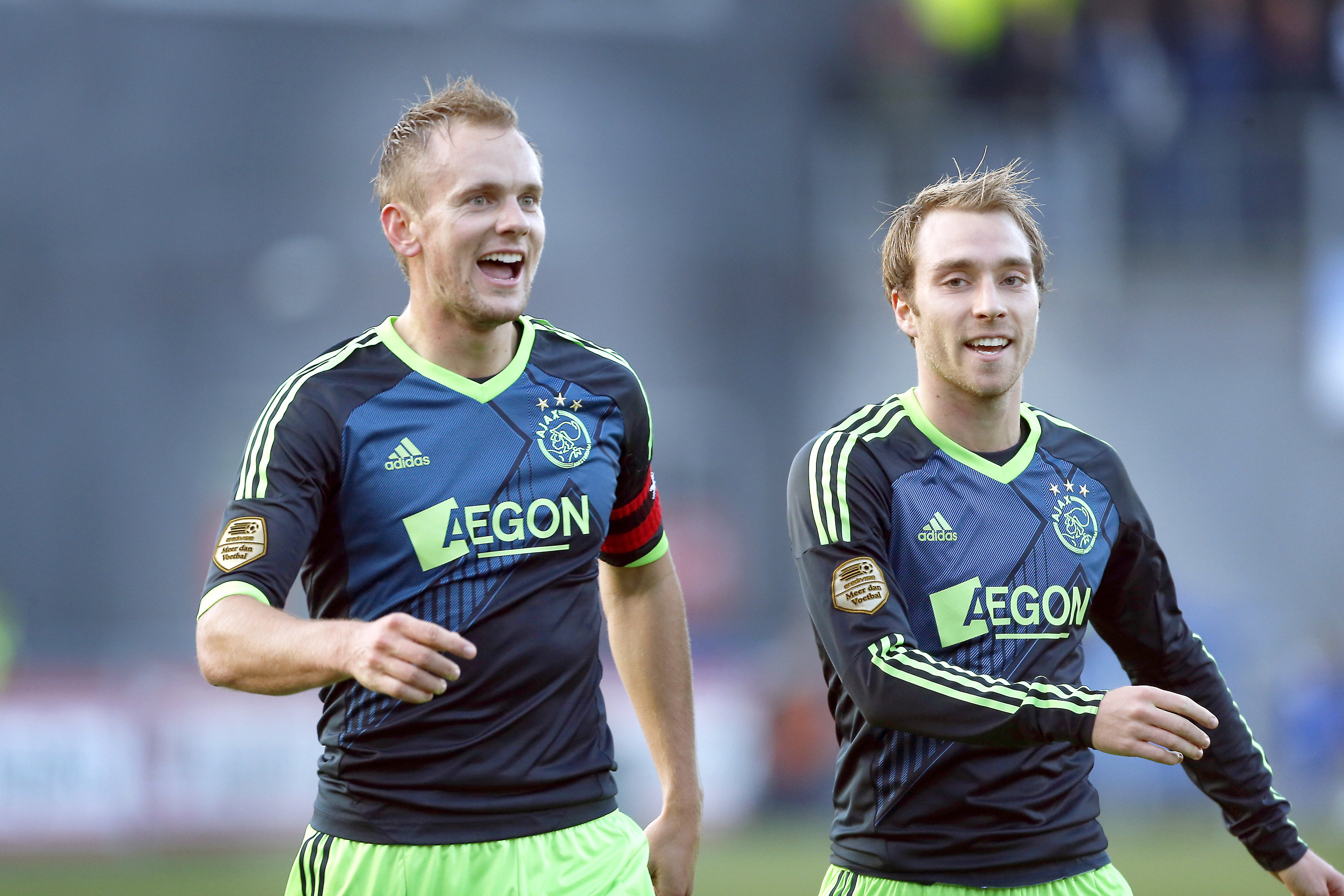 Siem de Jong en Christian Eriksen