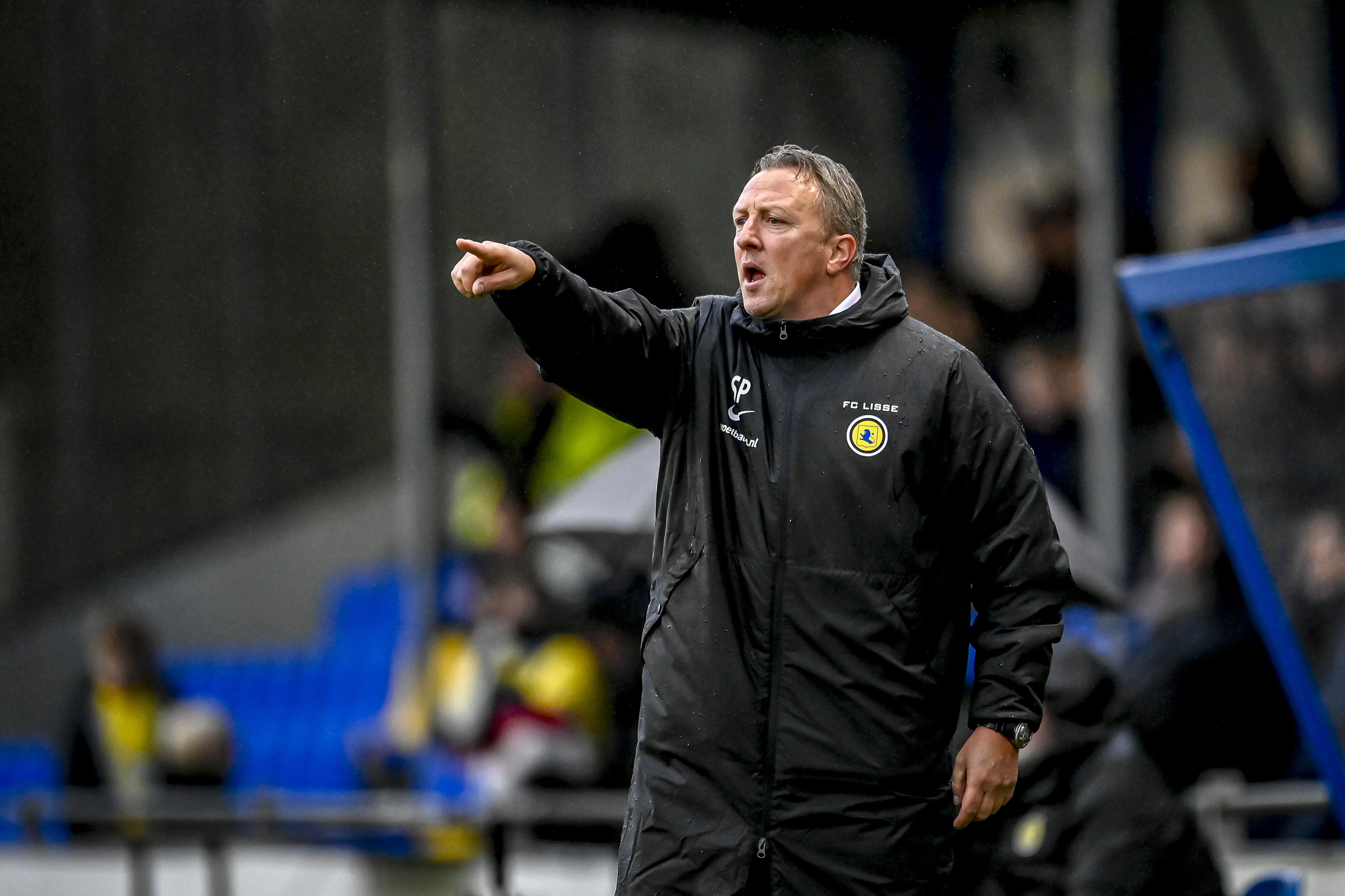 Sjaak Polak als trainer van FC Lisse