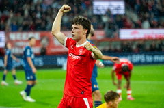 Sondre Orjasaeter scoort tegen Telstar