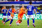 Tijani Reijnders tijdens het duel met Japan