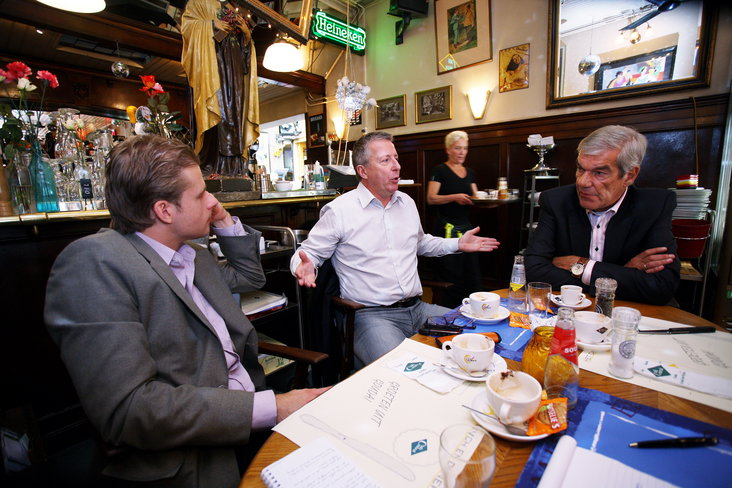 Tom Knipping, Rob Jansen en Kees Ploegsma senior