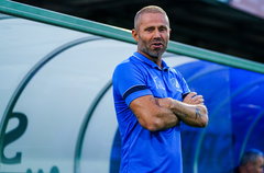 Tommie van der Leegte als teammanager van FC Eindhoven