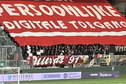 FC Twente-fans met een spandoek tegen PDT