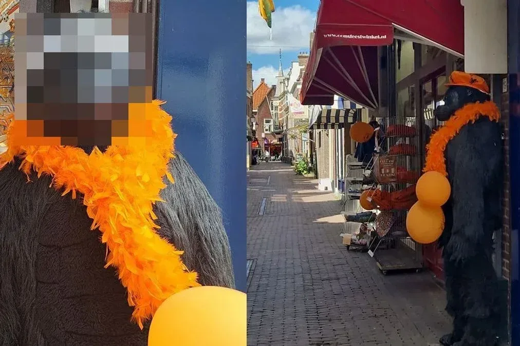 Versierde aap in Hoorn
