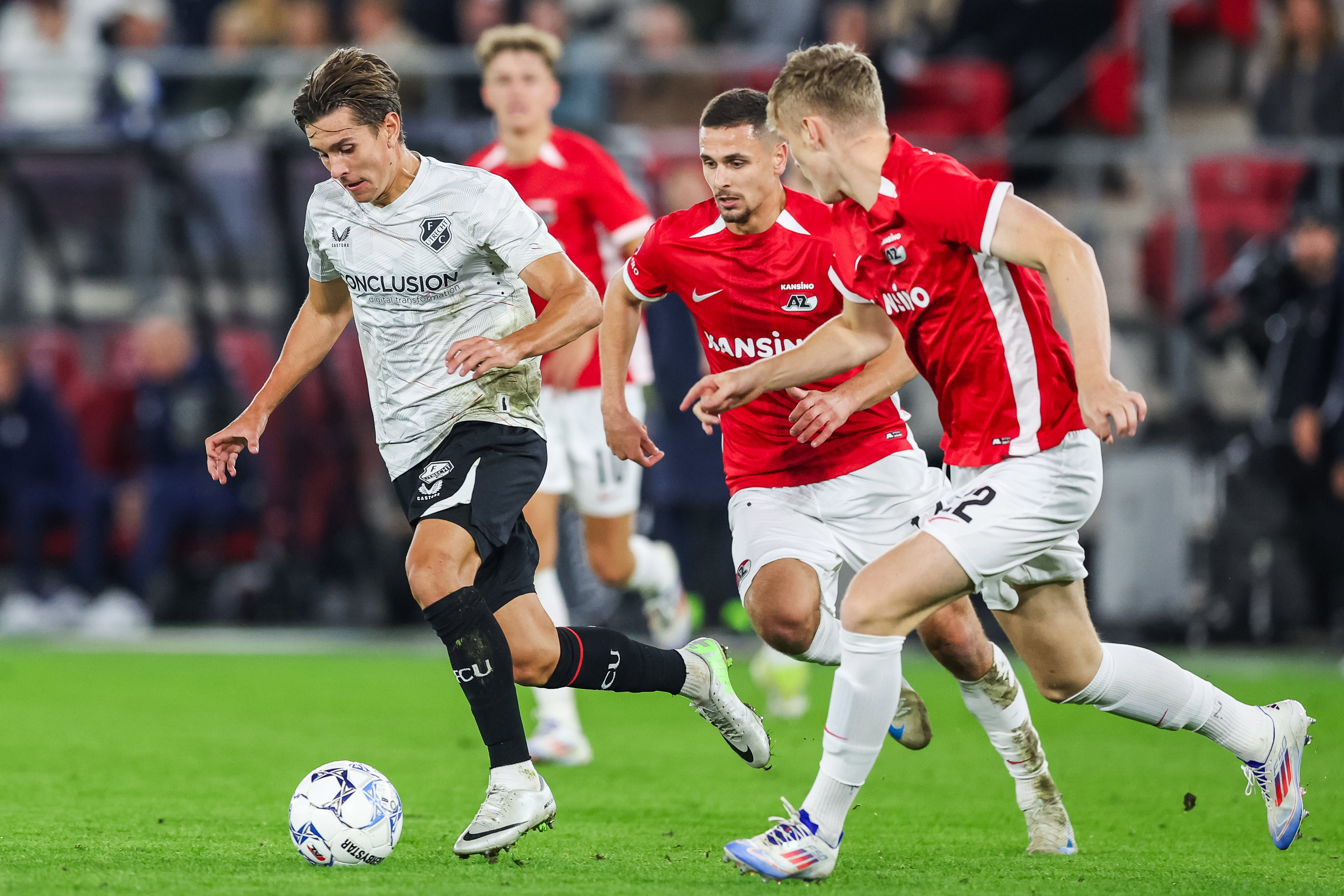 Victor Jensen in actie tegen AZ