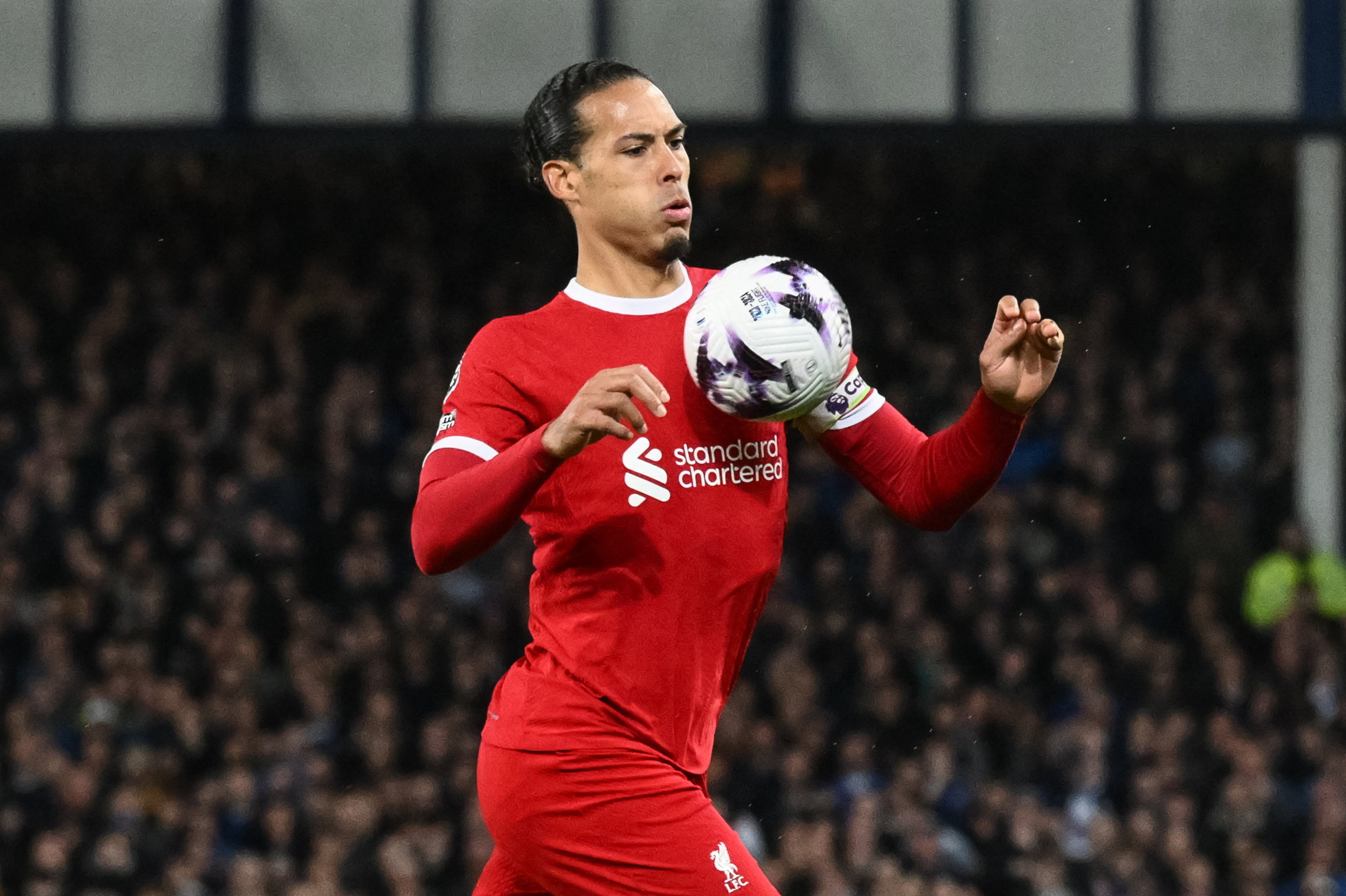 Virgil van Dijk tegen Everton