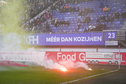Vuurwerk op het veld bij SC Heerenveen