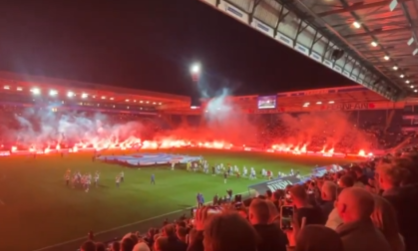 Vuurwerk tijdens Helden van Heerenveen