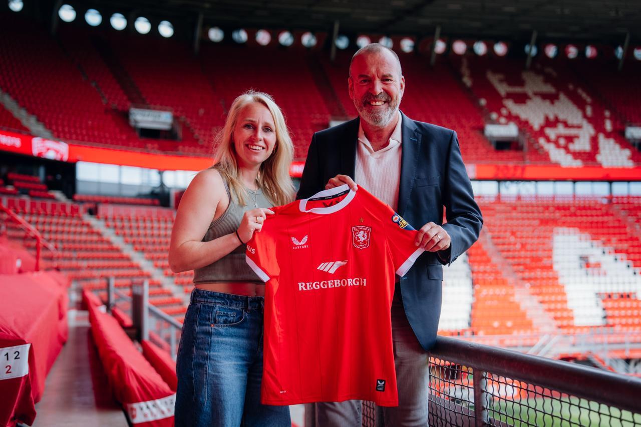 Inessa Naberman-Kaagman en René Roord bij FC Twente