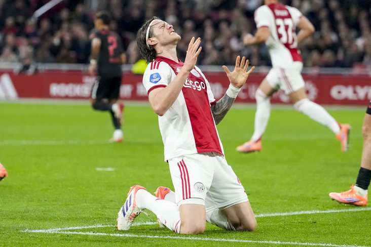 Wout Weghorst baalt