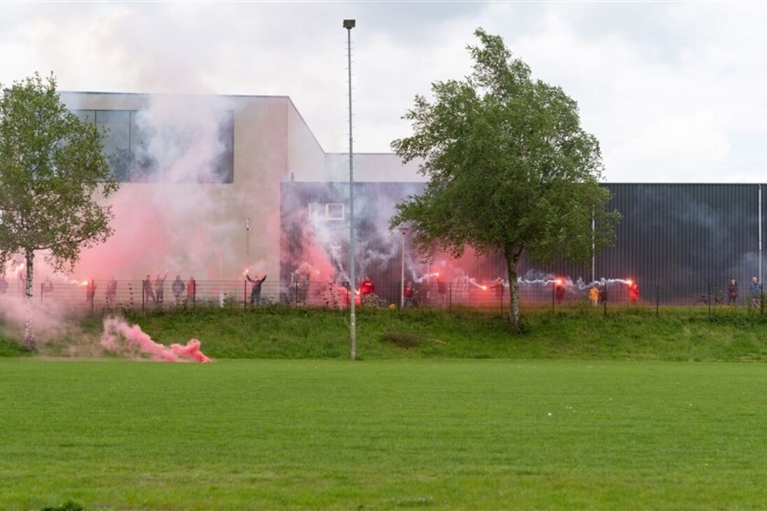 Fakkels op Sportcampus Diekman