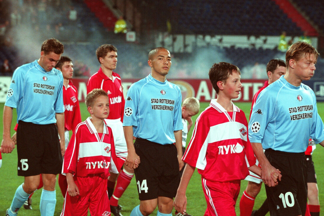 Johan Elmander, Shinji Ono en Jon Dahl Tomasson in 2001 bij Feyenoord