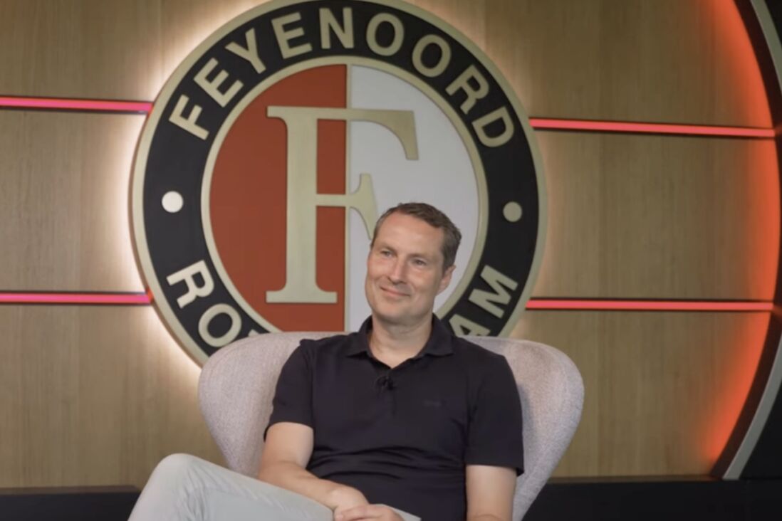 Brian Priske als coach van Feyenoord