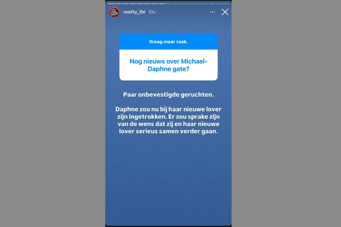 Reality FBI over Daphne van Gerwen