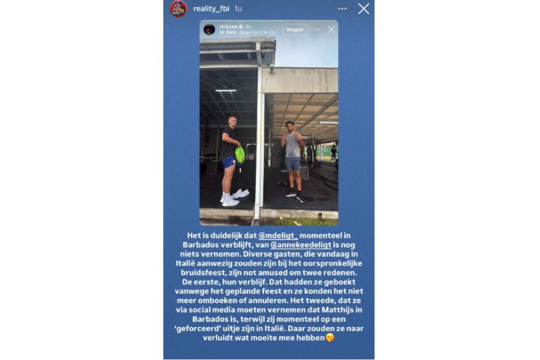 Reality FBI plaatst een update over Matthijs de Ligt