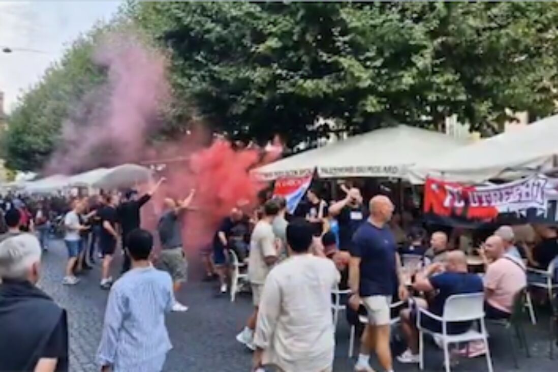 Fans van FC Utrecht in Genève