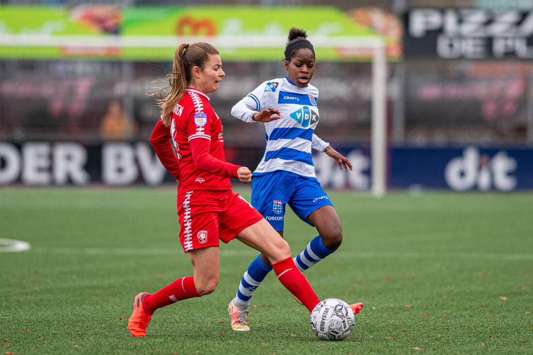 Ana Nassette in actie voor PEC Zwolle