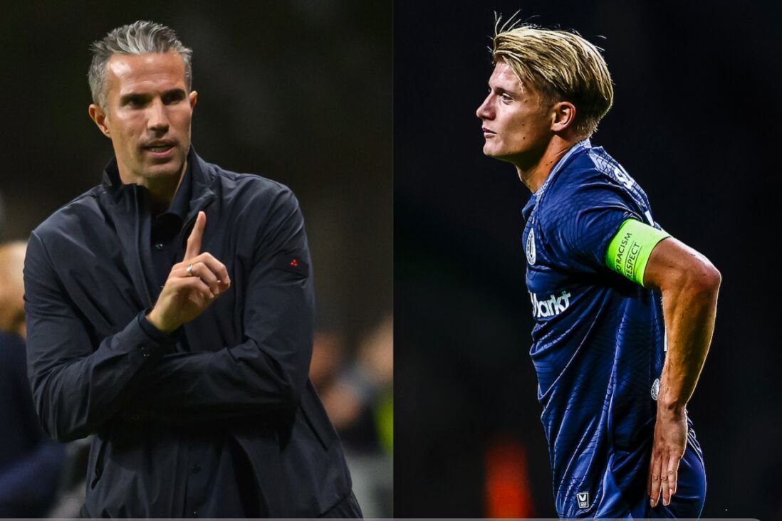 Robin van Persie en Sem Steijn