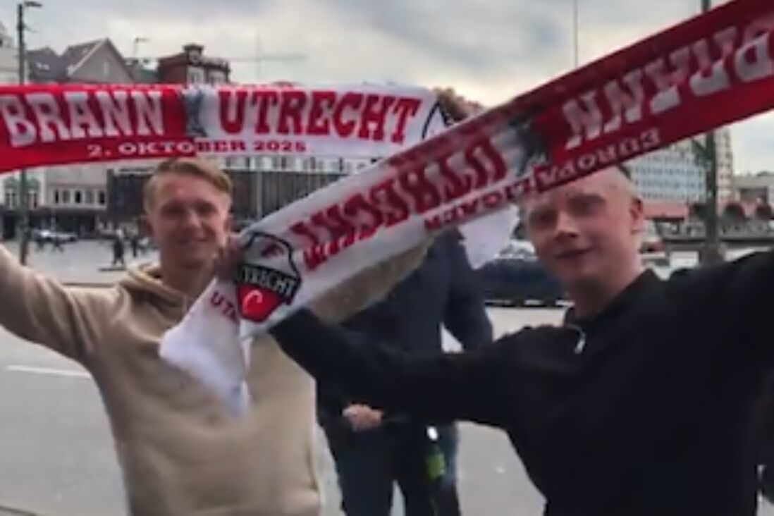 Fans bij SK Brann - FC Utrecht