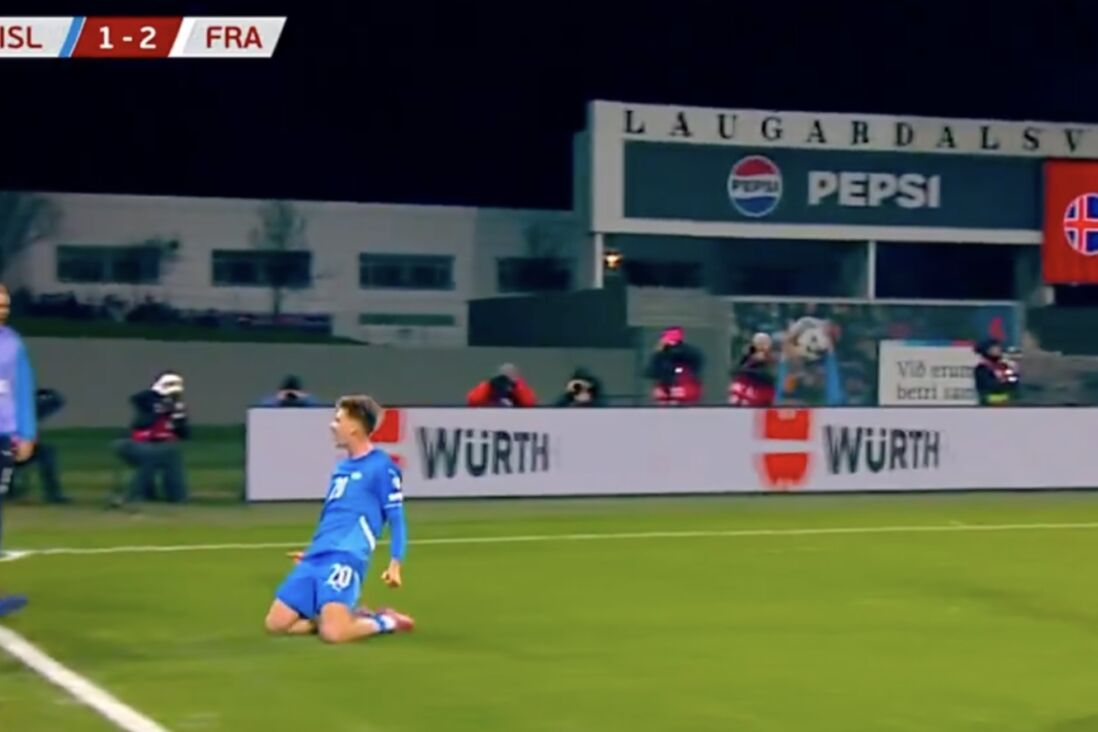 Kristian Hlynsson juicht