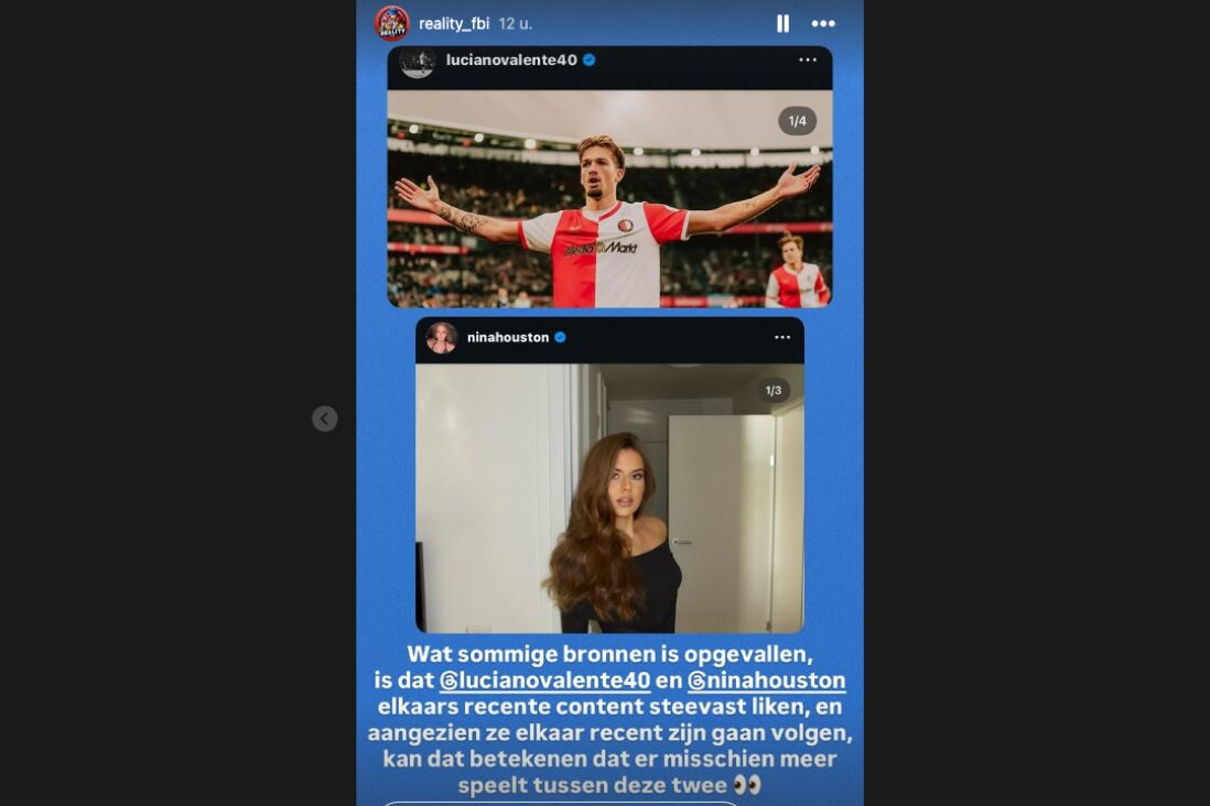 De post van RealityFBI over Luciano Valente