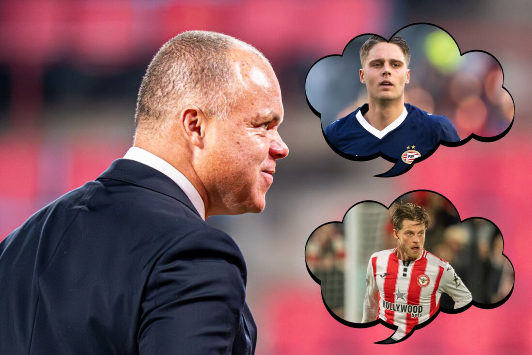 Earnest Stewart, met Joey Veerman en Mathias Jensen als inzet