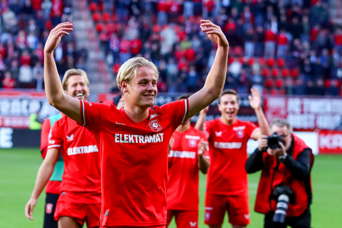 Harrie Kuster na zijn debuut voor FC Twente