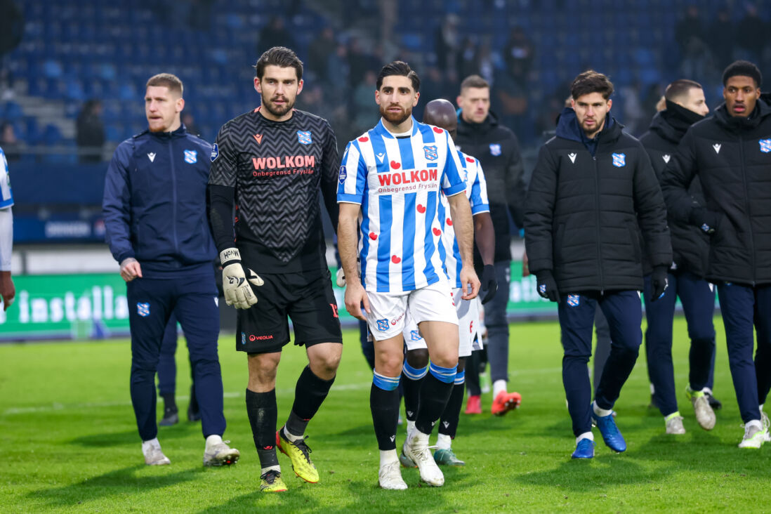 SC Heerenveen na de nederlaag tegen Ajax