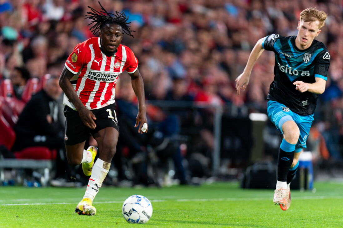 Johan Bakayoko is Mats Rots te snel af