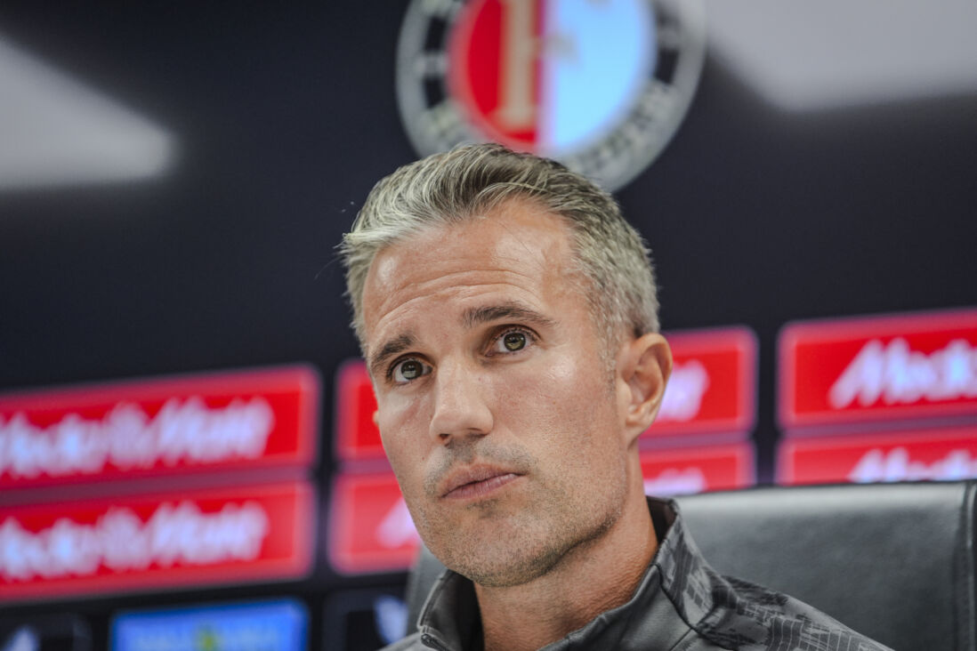 Robin van Persie op de persconferentie