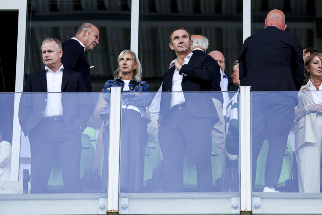 Johan Hansma en Ferry de Haan in de Euroborg