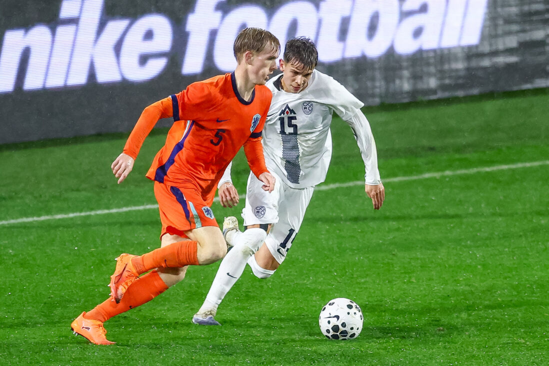 Mats Rots in actie voor Jong Oranje