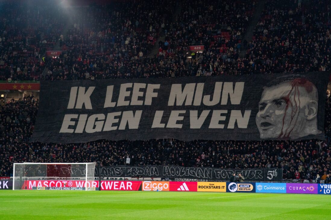 Ajax-fans tijdens Ajax - FC Groningen