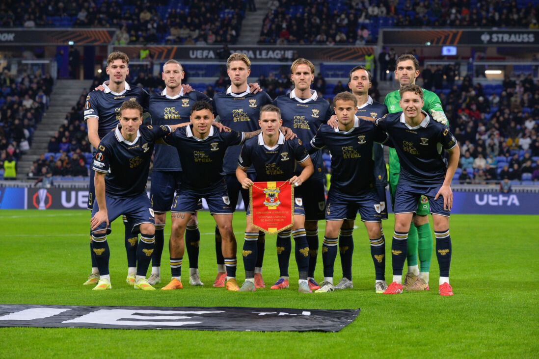 Go Ahead Eagles voor het duel met Olympique Lyon