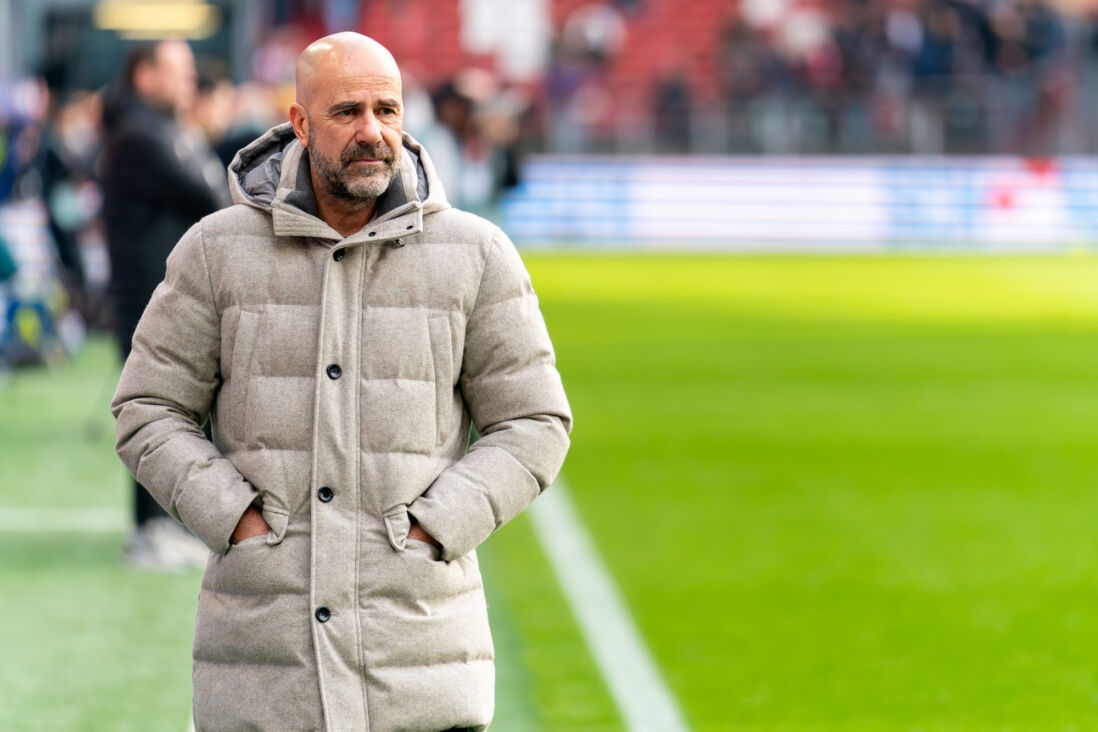 Peter Bosz in Stadion Galgenwaard