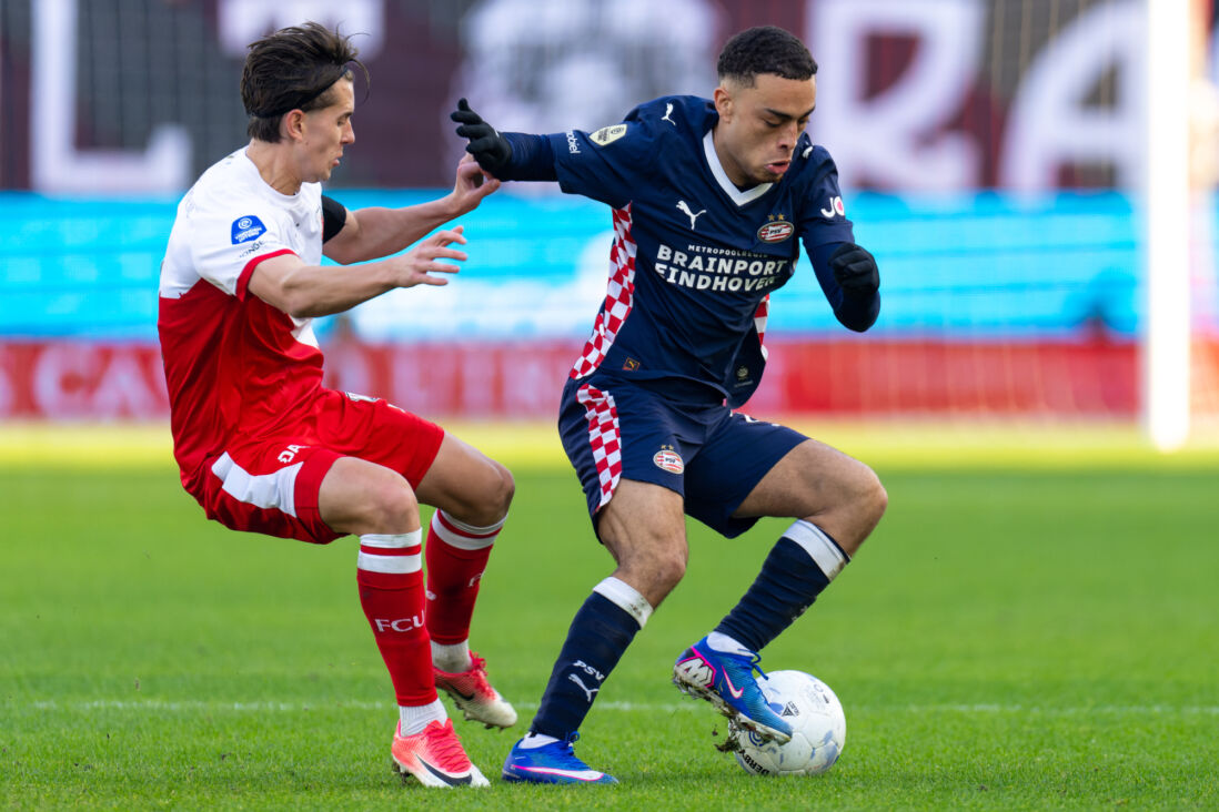 Sergiño Dest tegen FC Utrecht