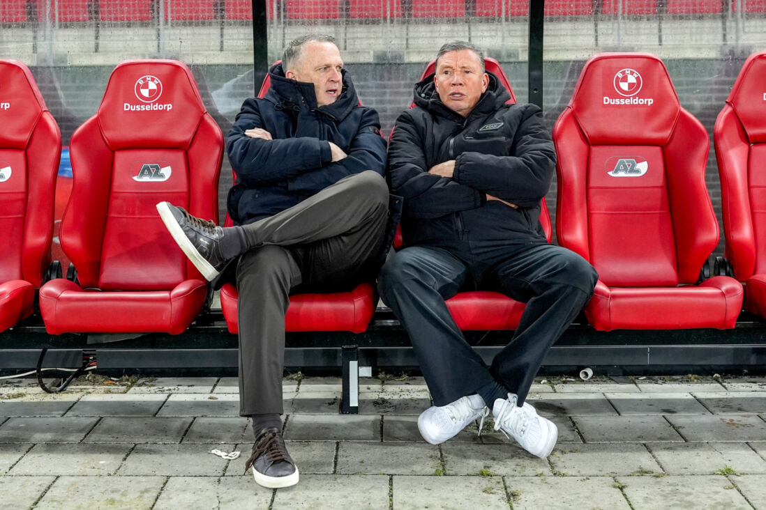 John van den Brom en Leeroy Echteld