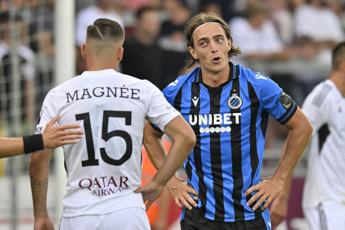 Casper Nielsen in de match tegen KAS Eupen