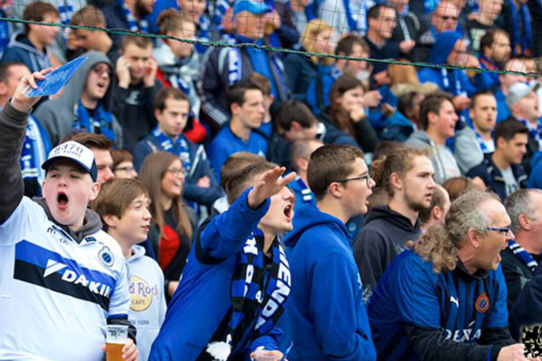 Club fans vieren Club Brugge Gent