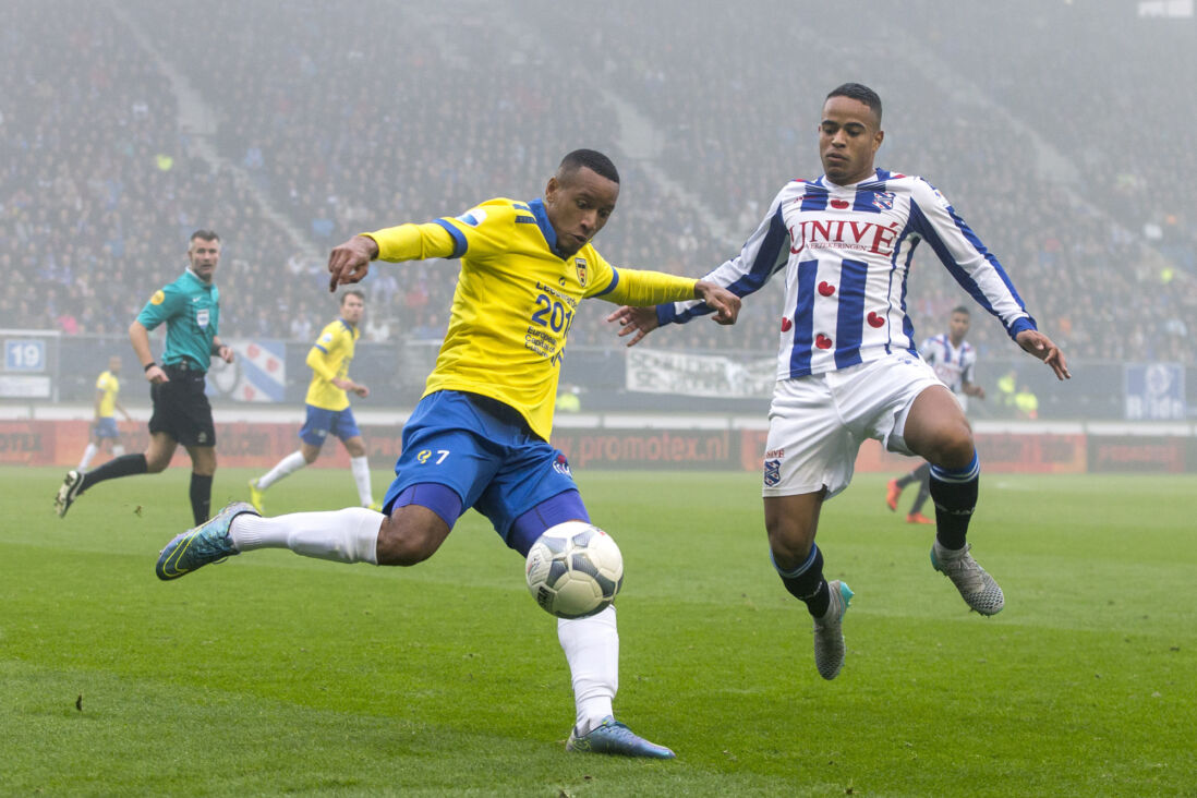 Lucas Bijker in het shirt van SC Heerenveen