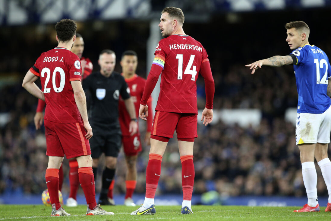 Diogo Jota en Jordan Henderson