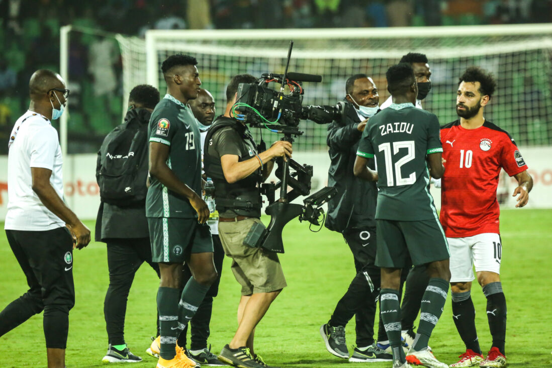 Mohamed Sallah na het duel tussen Nigeria en Egypte op de Afrika Cup