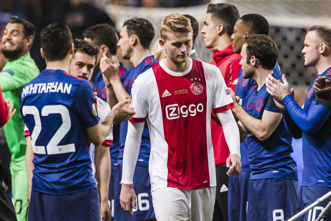 Matthijs de Ligt na de verloren Europa League-finale tegen Manchester United